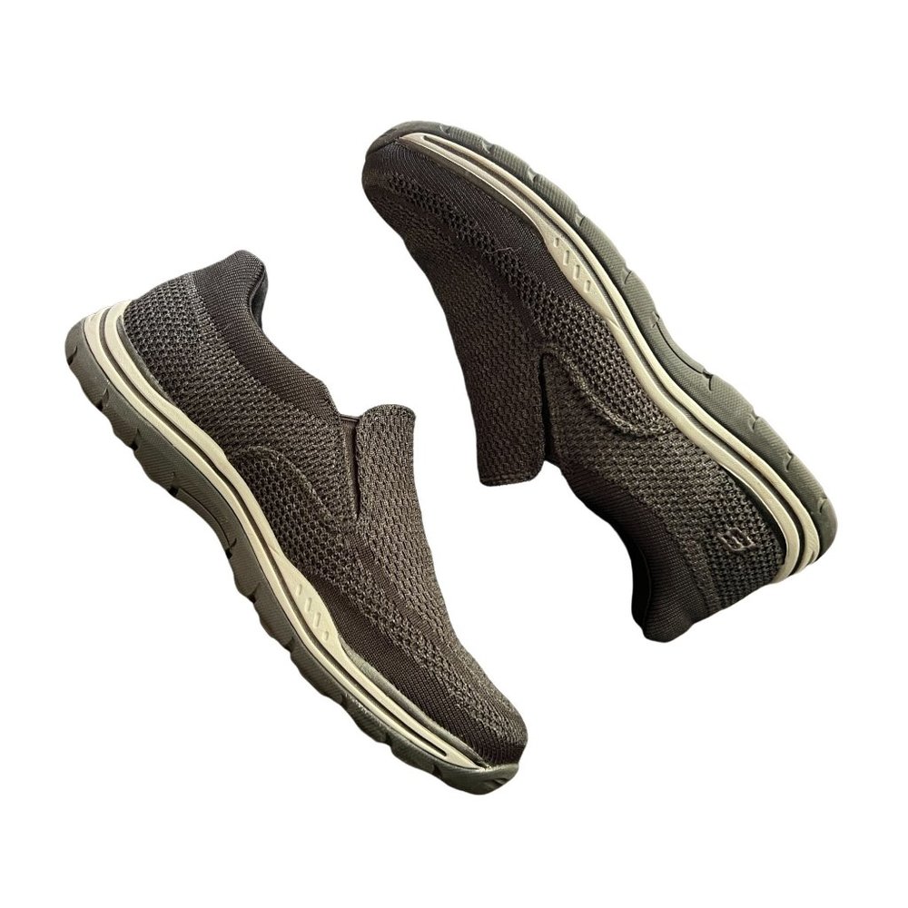 Mens Skechers Relaxed Fit Expected Gomel Grey Black Size 8 Style 65086 - Picture 6 of 10